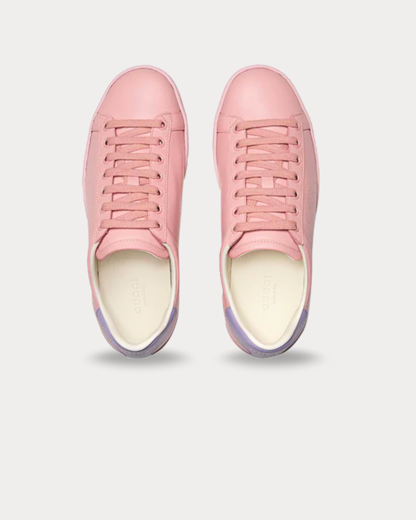 Gucci - New Ace leather Wild Rose Low Top Sneakers