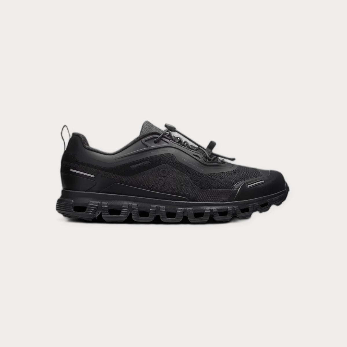 Waterproof Lace-Up Sneakers Black