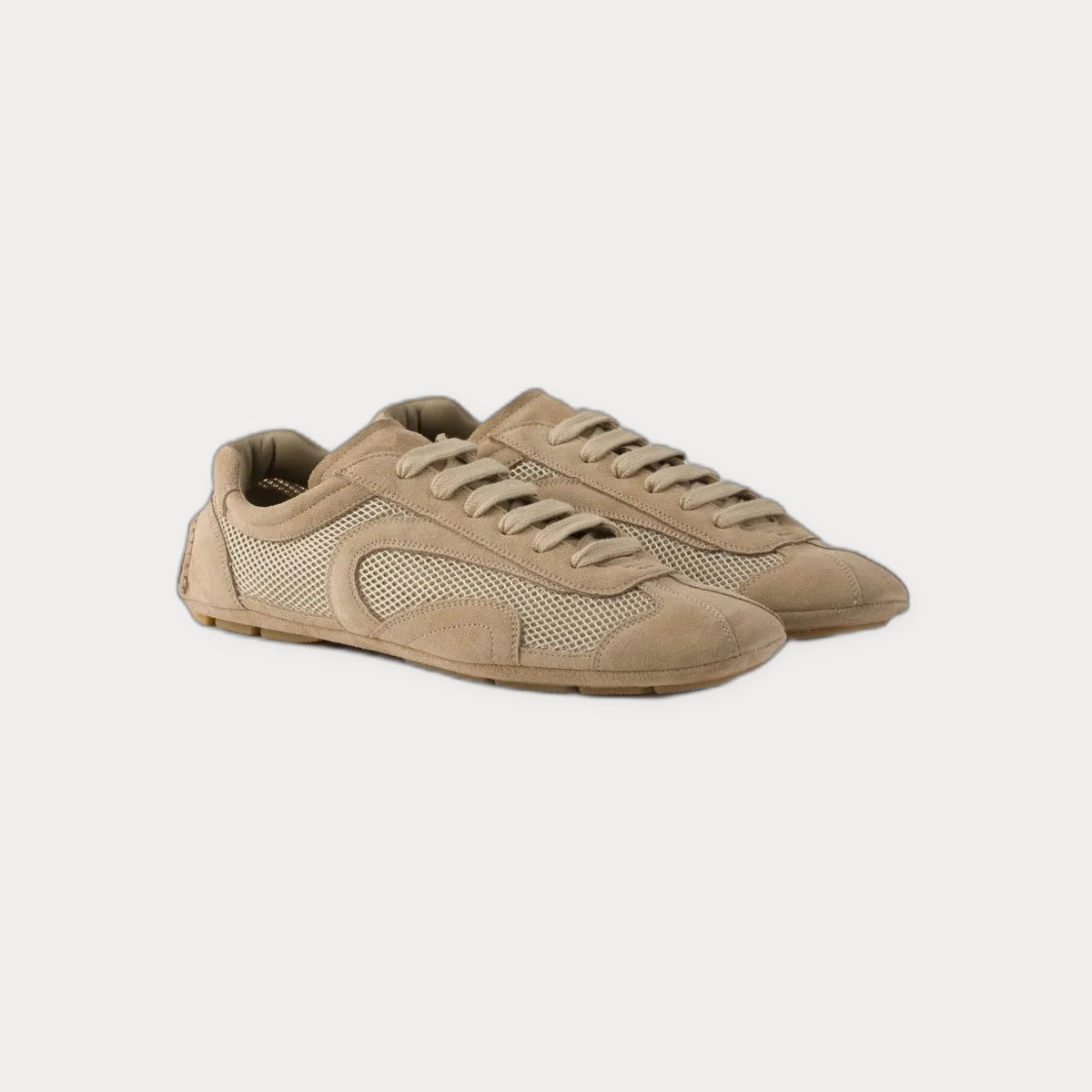 Prada Montecarlo Re-Edition 2005 Suede And Sneakers Neutrals