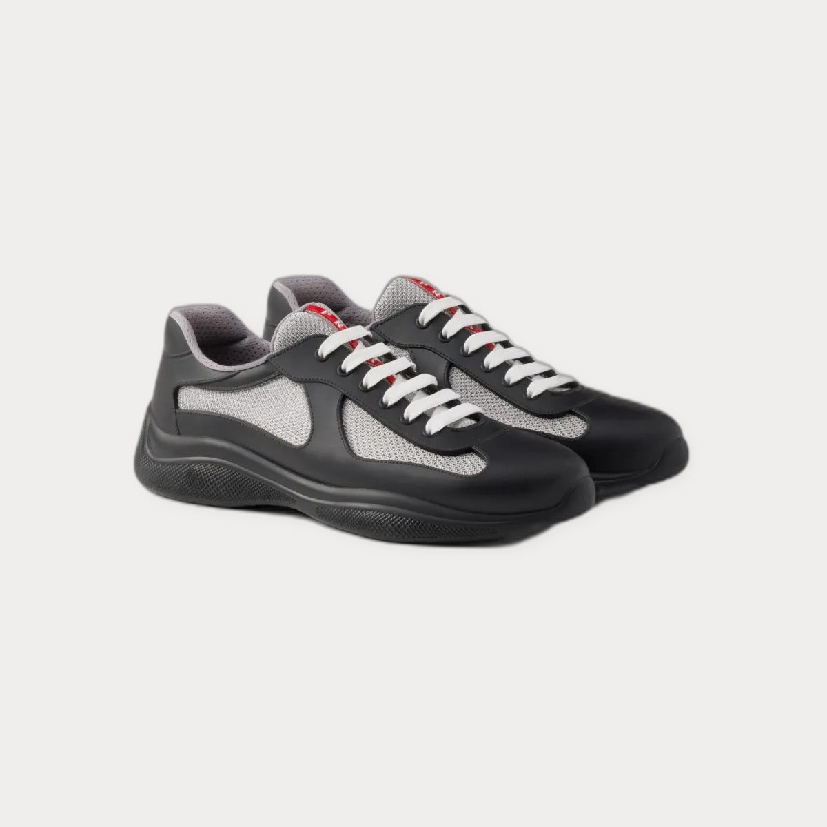 Prada America's Cup Logo Sneakers Black