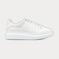 Oversized Leather Sneakers White