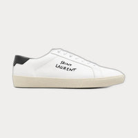 Saint Laurent Leather Sneakers White