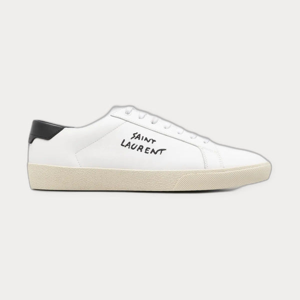 Saint Laurent Leather Sneakers White