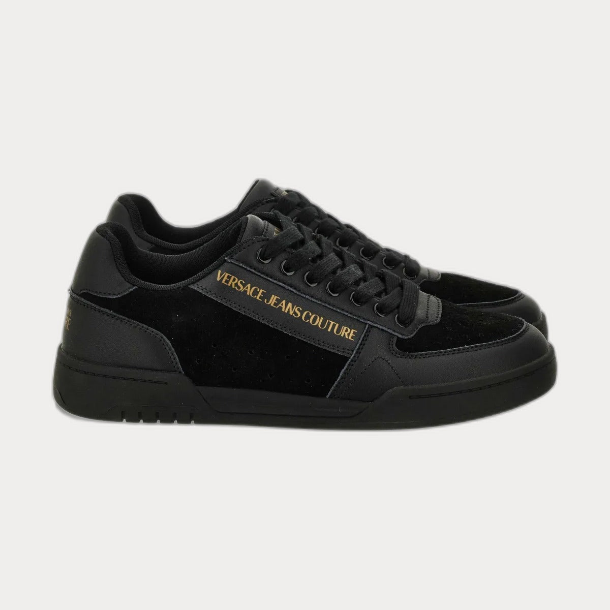 Versace Jeans Couturelogo Leather Sneakers