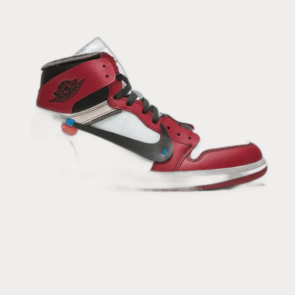Jordan X Off-White The 10: Air Jordan 1 Chicago Sneakers Red