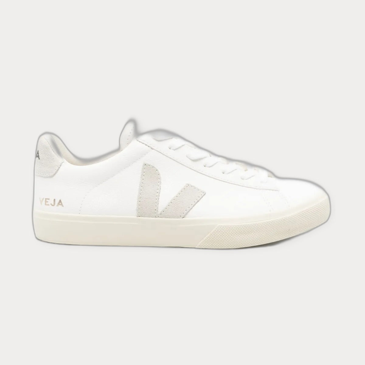VEJAwhite Leather Logo Sneakers Neutrals