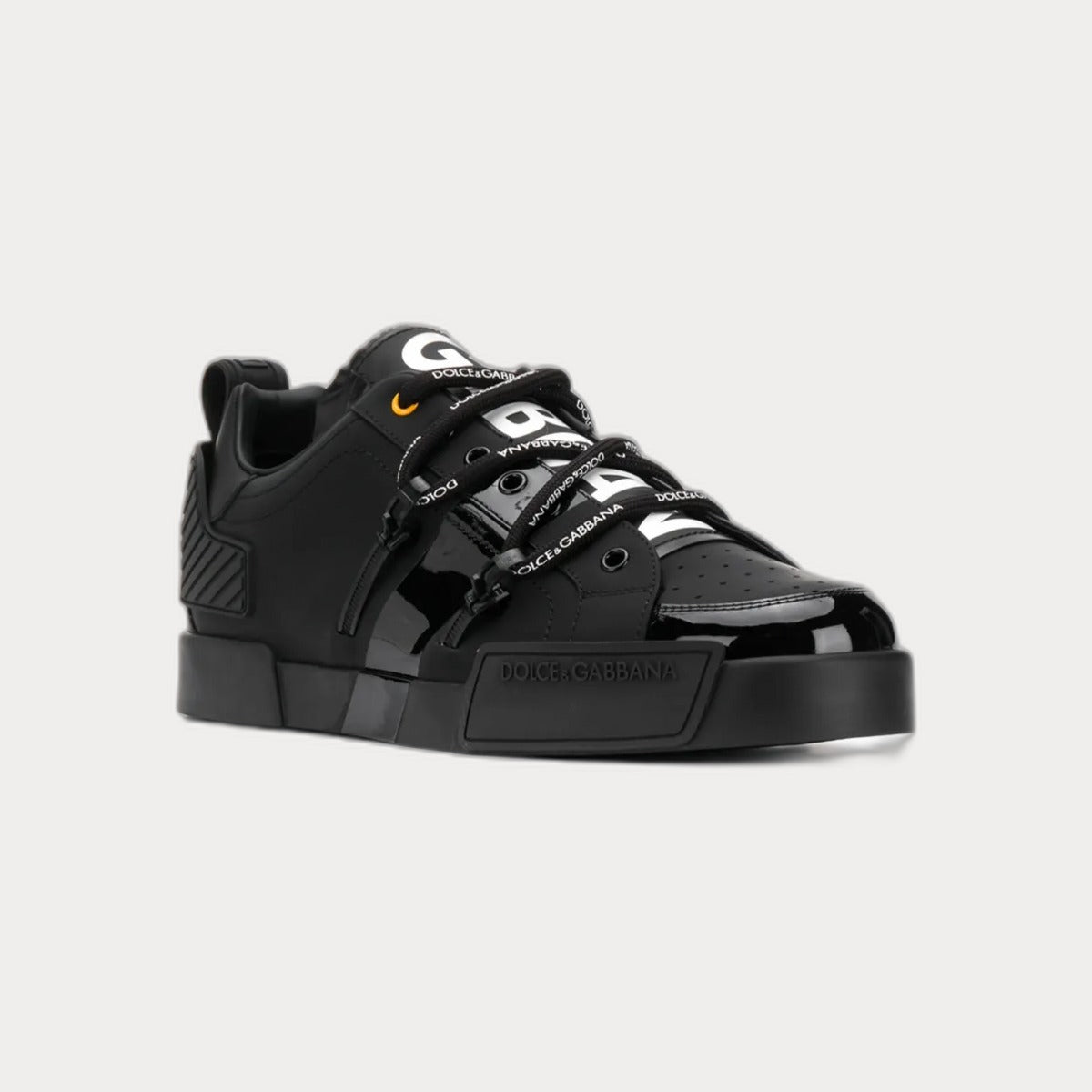 Dolce & GabbanaPortofino Patent Sneakers Black