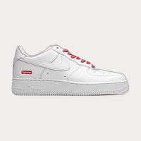 Nikex Supreme Air Force 1 Low Mini Box Logo White Sneakers