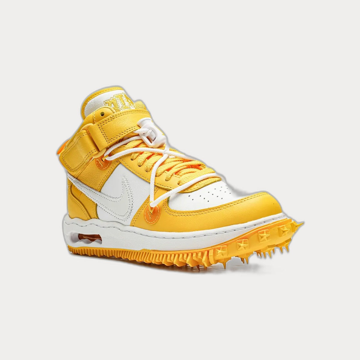 NikeAir Force 1 Mid Off-White - Varsity Maize Sneakers