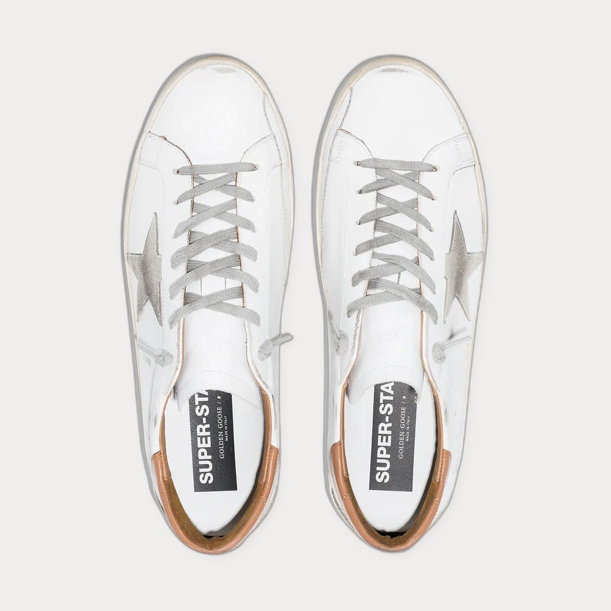Golden Goose Super-Star Low-Top Leather Sneakers White