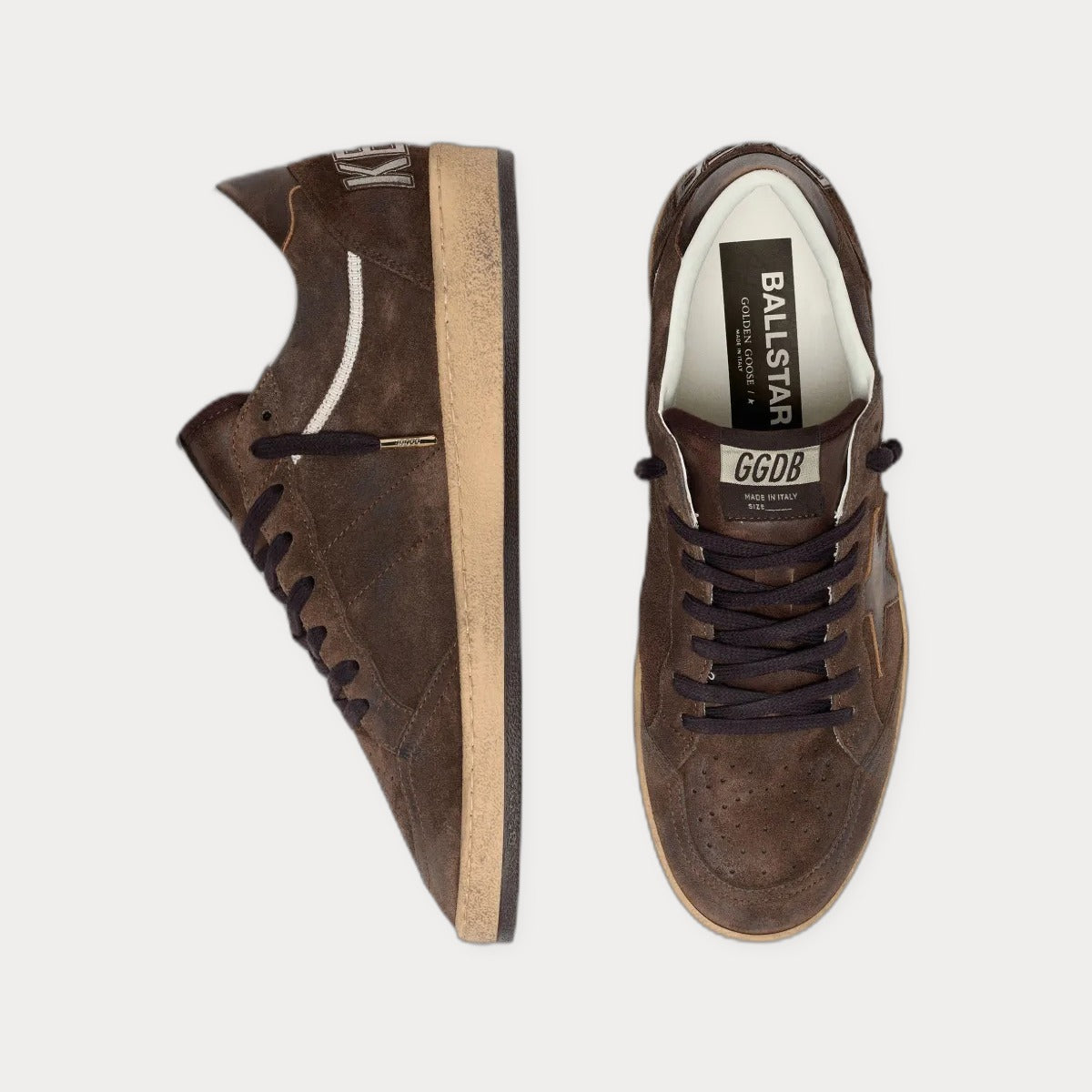 Golden Goose Ballstar Suede Upper Toe And Spur-Leather Tongue Star And Heel Low Top Sneakers 4