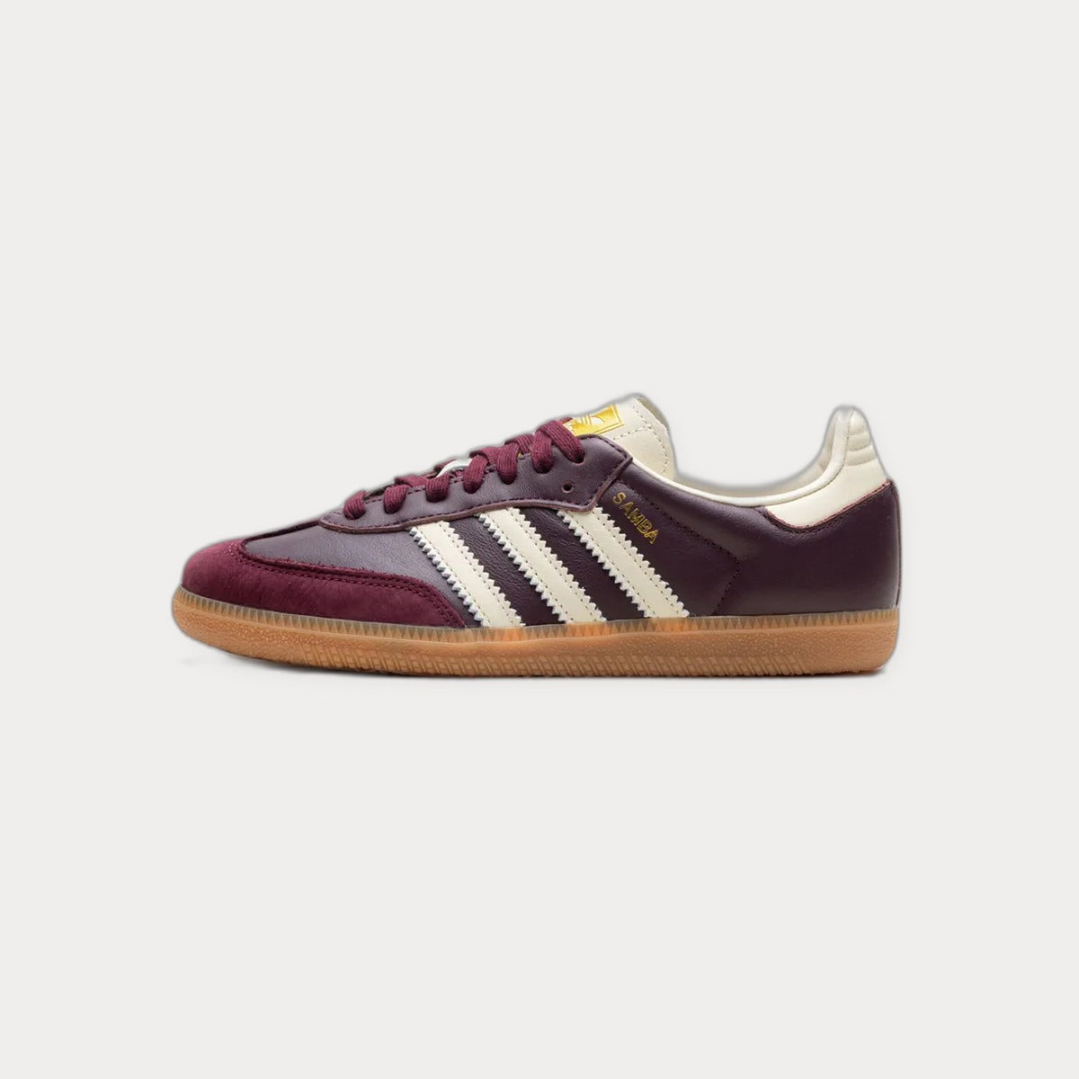 Adidas Samba OG Maroon/Core White/Gold Sneakers 5