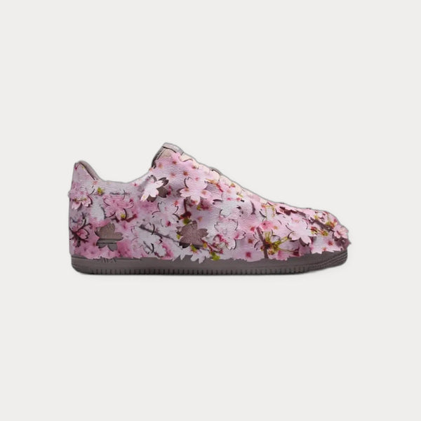 NikeAir Foorce 1 Floral Low Sneakers Pink
