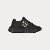 Philipp Plein Crocco Godzilla Runner Sneakers Black