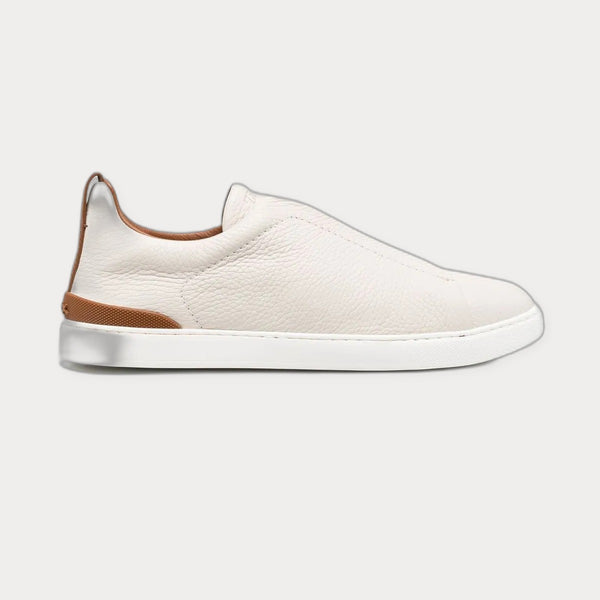Zegna Triple Stitch Low-Top Sneakers Black