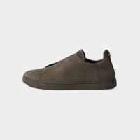 Zegna Triple-Stitch™ Sneakers Gray Slip-On