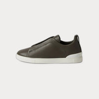 ZegnaTriple-Stitch™ Sneakers Gray Slip-On