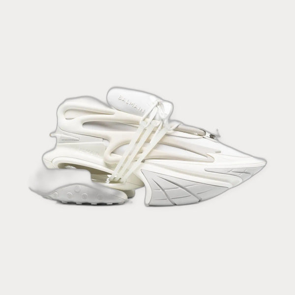 Balmain Unicorn Chunky Low-Top Sneakers White