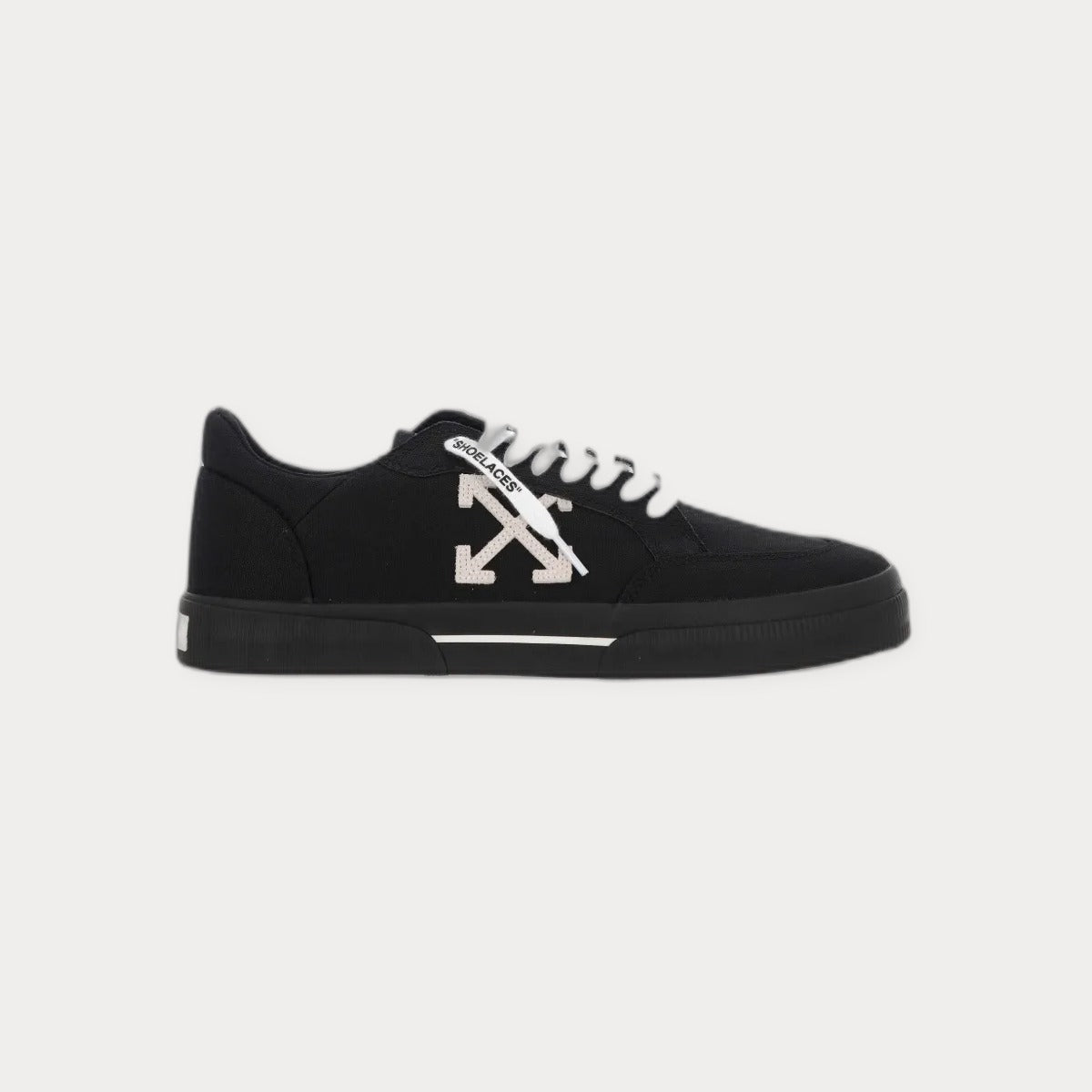 Off-White Vulcanized Canvas Low-Top Sneakers Black