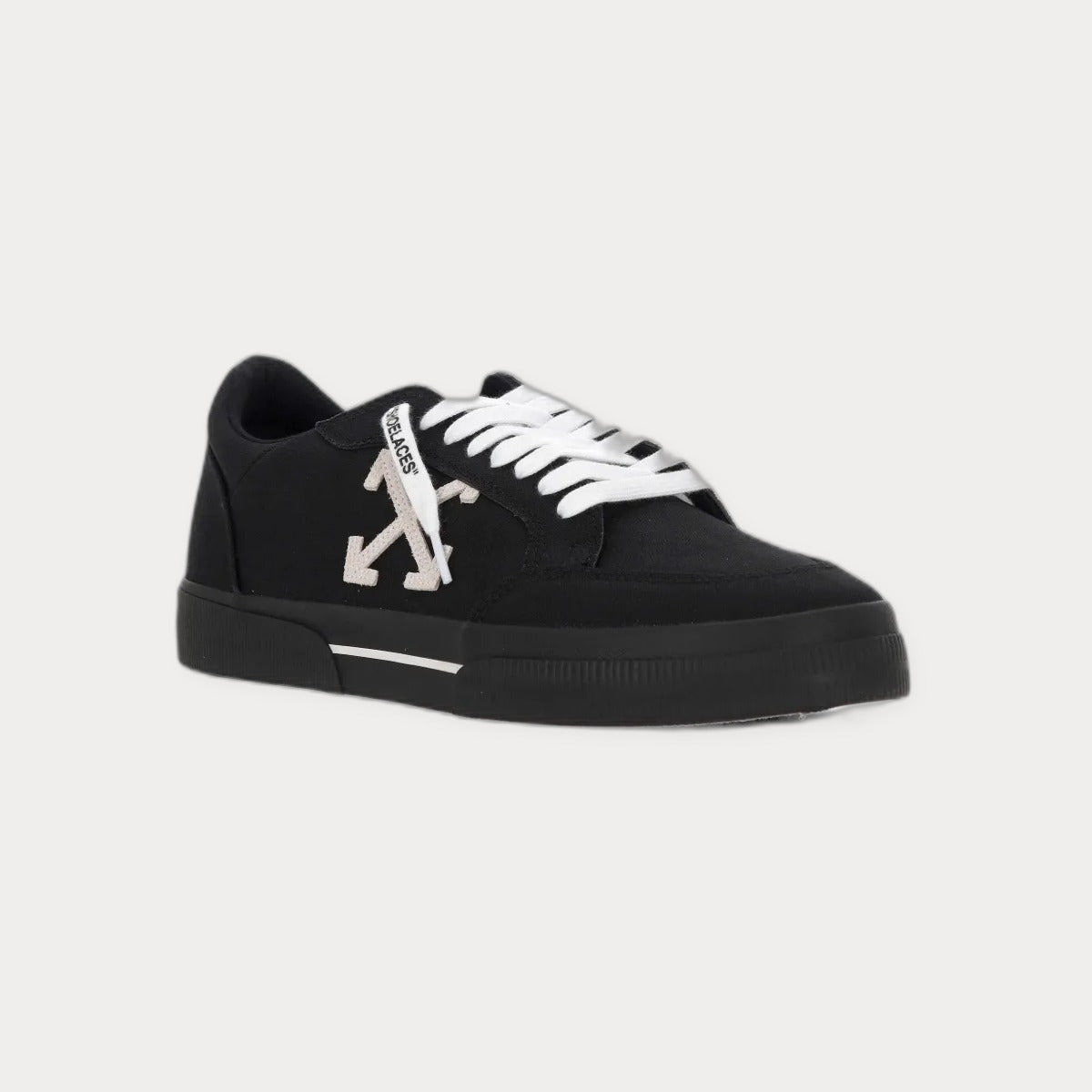 Off-White Vulcanized Canvas Low-Top Sneakers