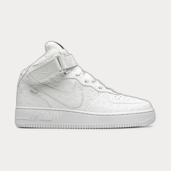 X Louis Vuitton X Virgil Abloh Air Force 1 Mid White/White Sneakers