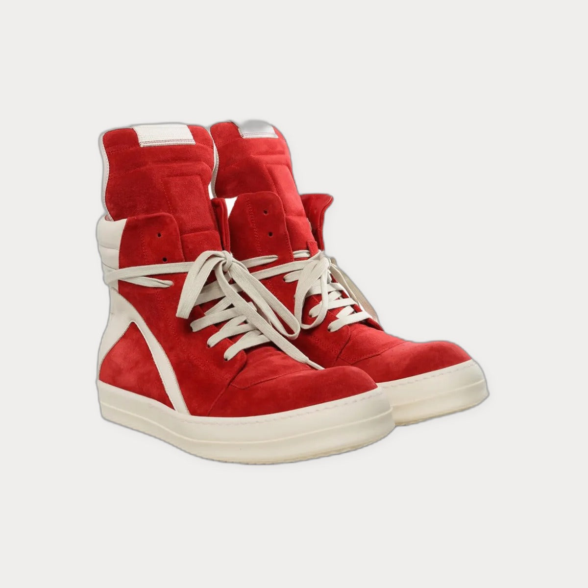 Rick Owens High-Top Panelled Sneakers