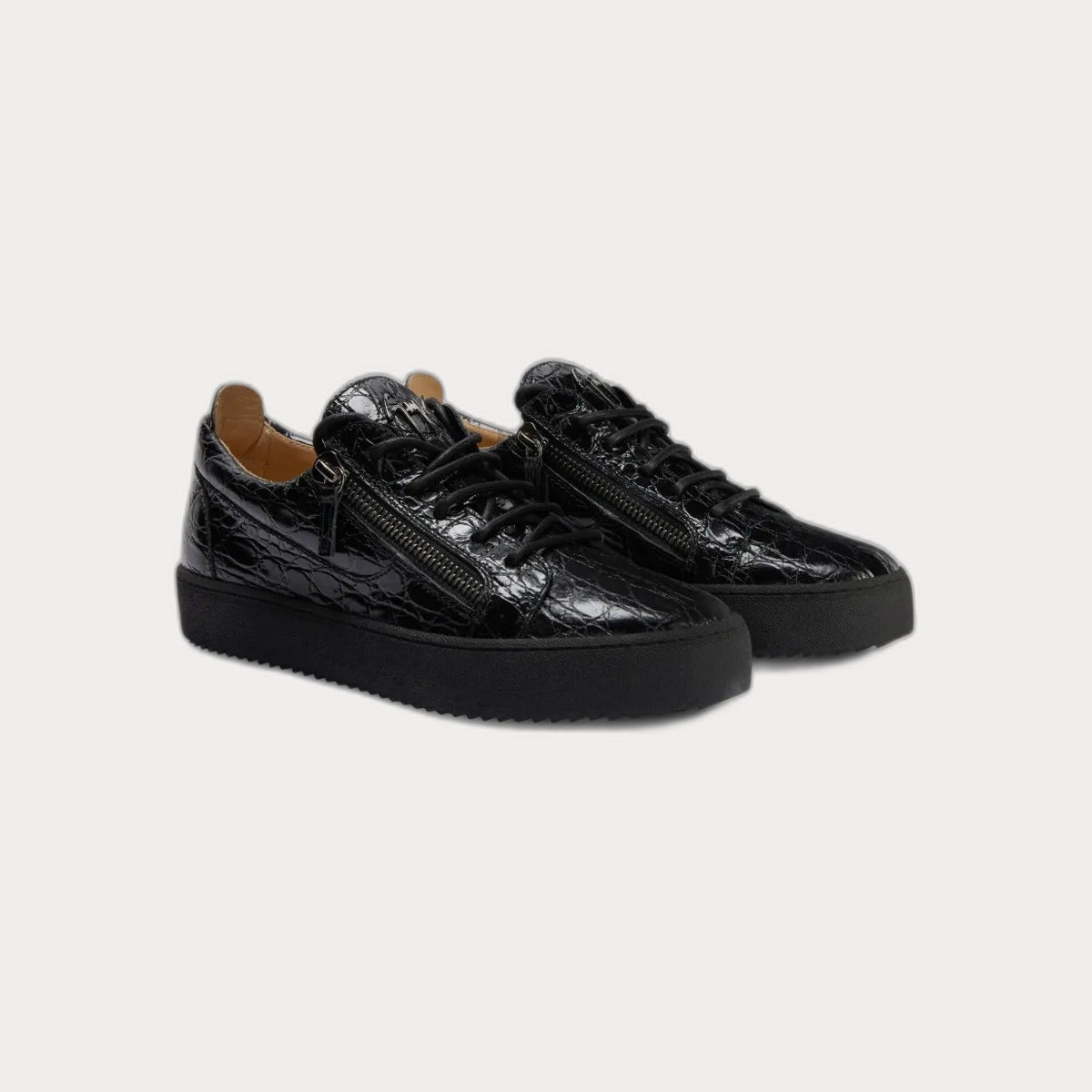 Giuseppe ZanottiFrankie Double-Zip Sneakers Black