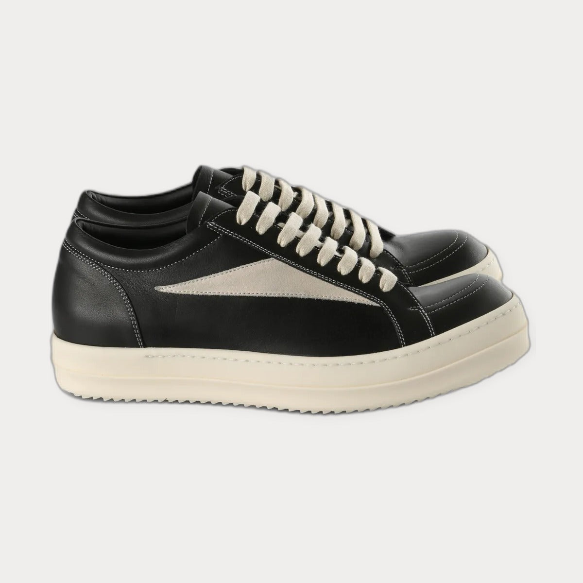 Rick Owens Vintage Leather Sneakers Black